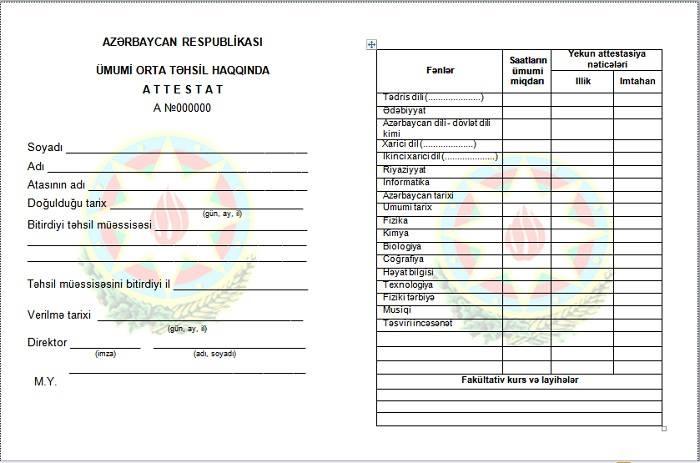 Минобразования утвердило образцы новых аттестатов
