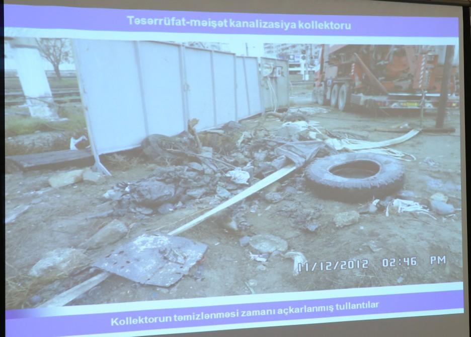 Состоялось первое заседание рабочей группы, созданной в связи с усовершенствованием дождевой канализационной системы в Баку