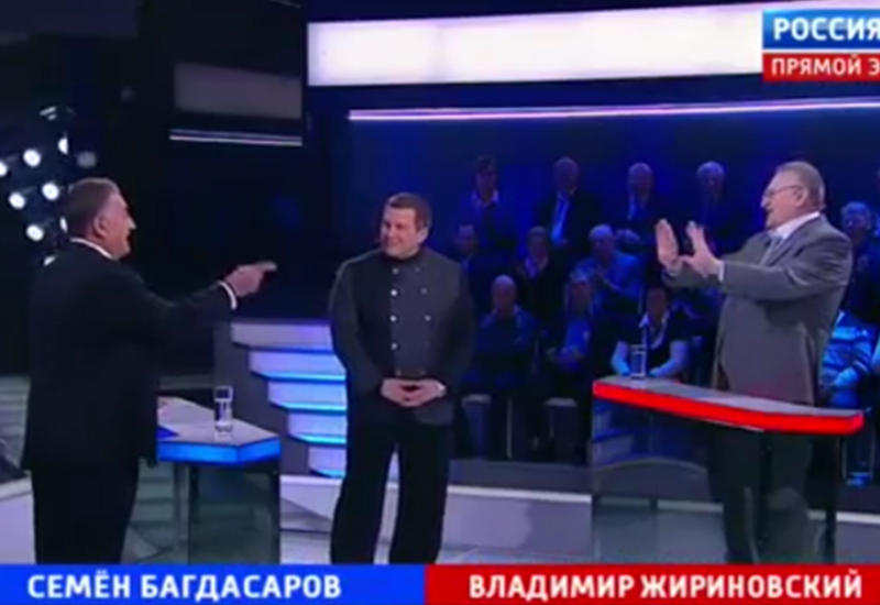 Жириновский заткнул армянина Багдасарова в антитурецкой передаче Соловьева