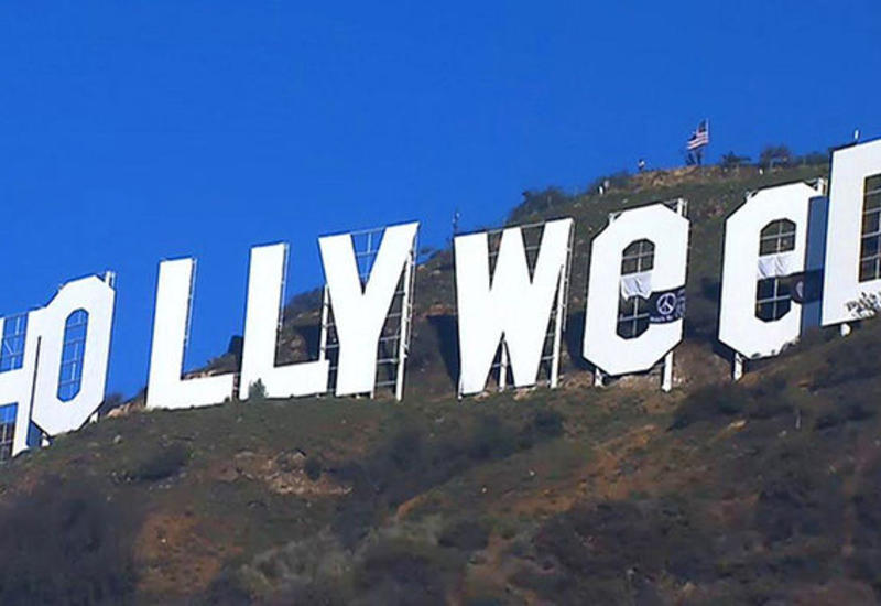 В Лос-Анджелесе неизвестные превратили надпись Hollywood в Hollyweed