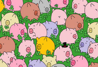 Эта задача загнала в тупик тысячи людей! Найди на картинке 4-листный клевер