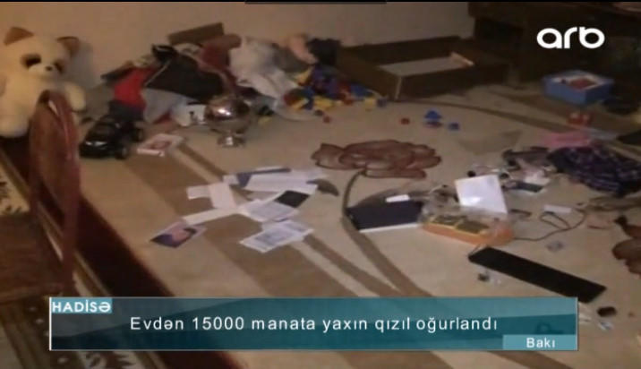 Bakıda evdən 15 minlik qızıl oğurlandı