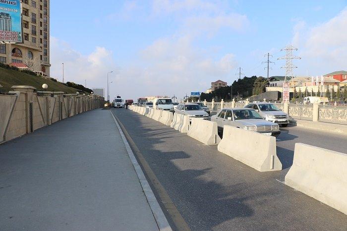 Изменено движение транспорта на въезде в Баку