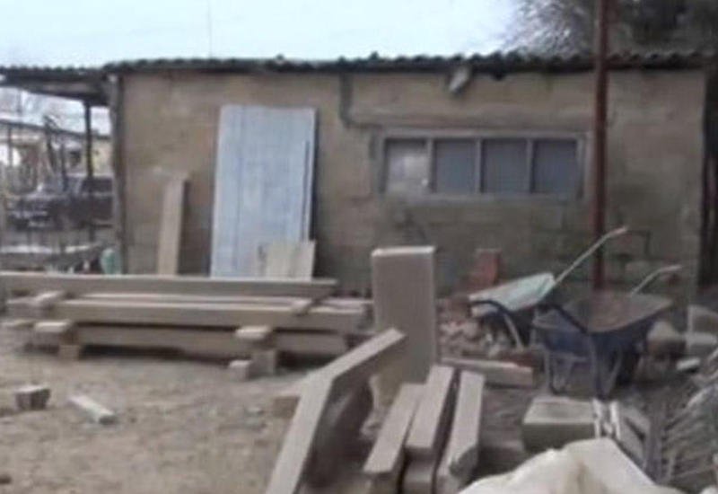 Qəbir daşları düzəldən sexdən 1500 manatlıq oğurluq