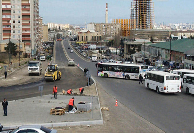 Меняется движение транспорта на круге "20 Января" в Баку