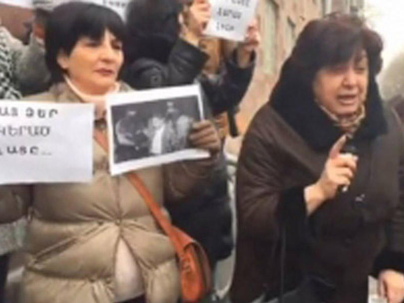 İrəvanda etiraz aksiyası