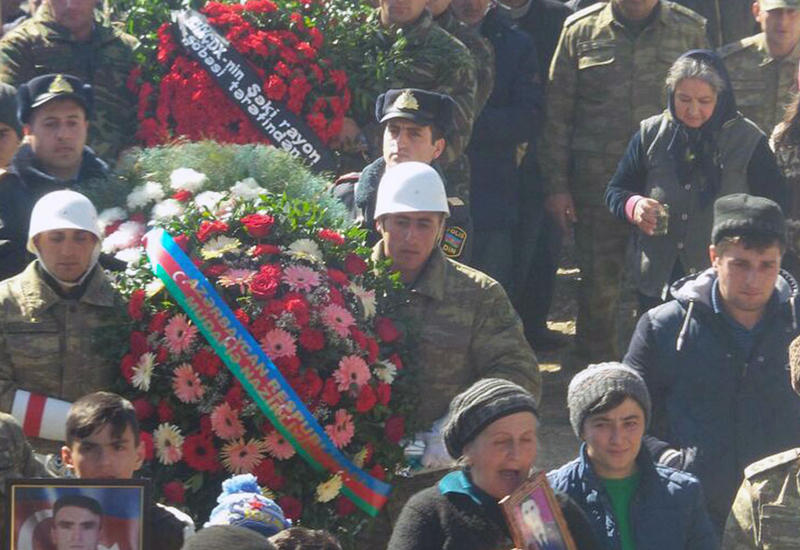 В Шеки похоронен шехид Агшин Абдуллаев