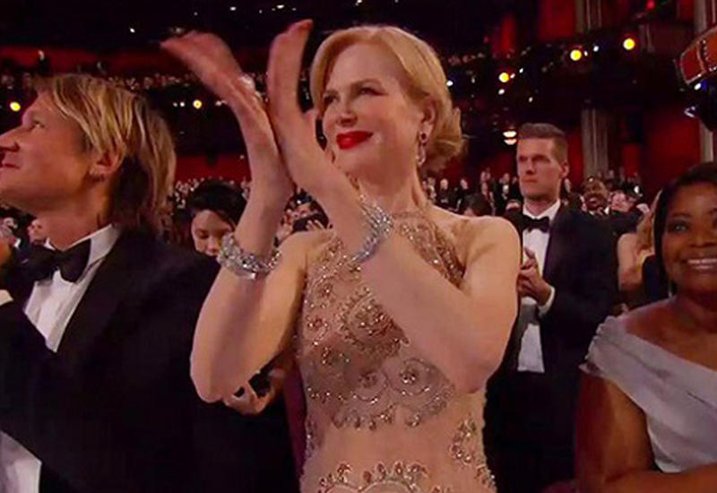 Странные аплодисменты Николь Кидман на «Оскаре» стали мемом