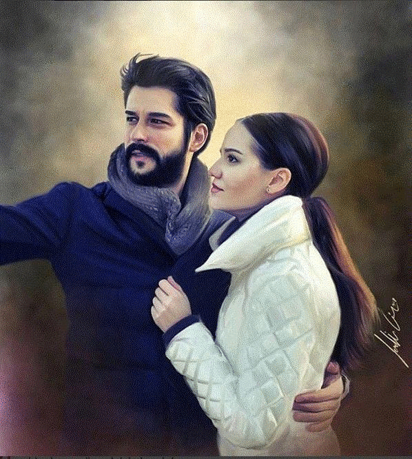 Fahriye Evcen və Burak Özçivitin romantik rəsmi