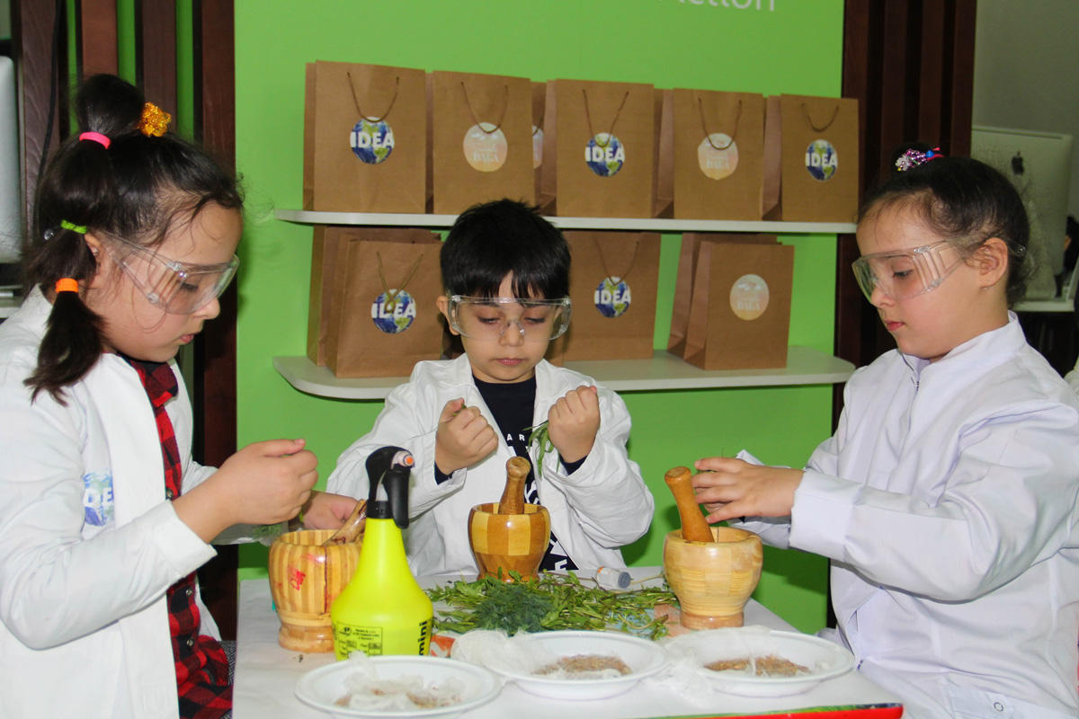 "Uşaqlar üçün ekoloji laboratoriya" çərçivəsində təlim keçirilib