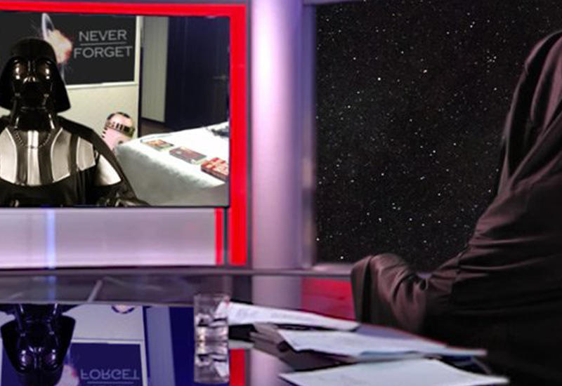 На вирусное видео BBC сделали пародию с Дартом Вейдером и дроидами