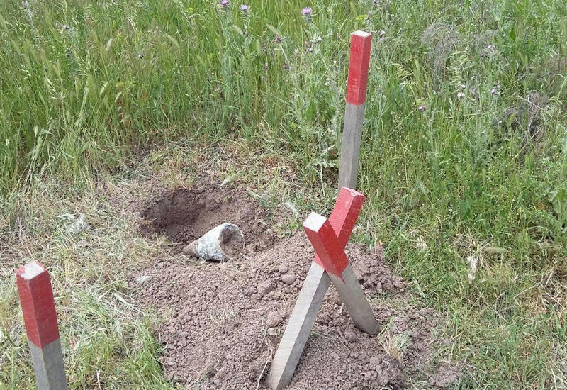 Cocuq Mərcanlıda top mərmisinin döyüş başlığı və piyada əleyhinə mina tapılıb