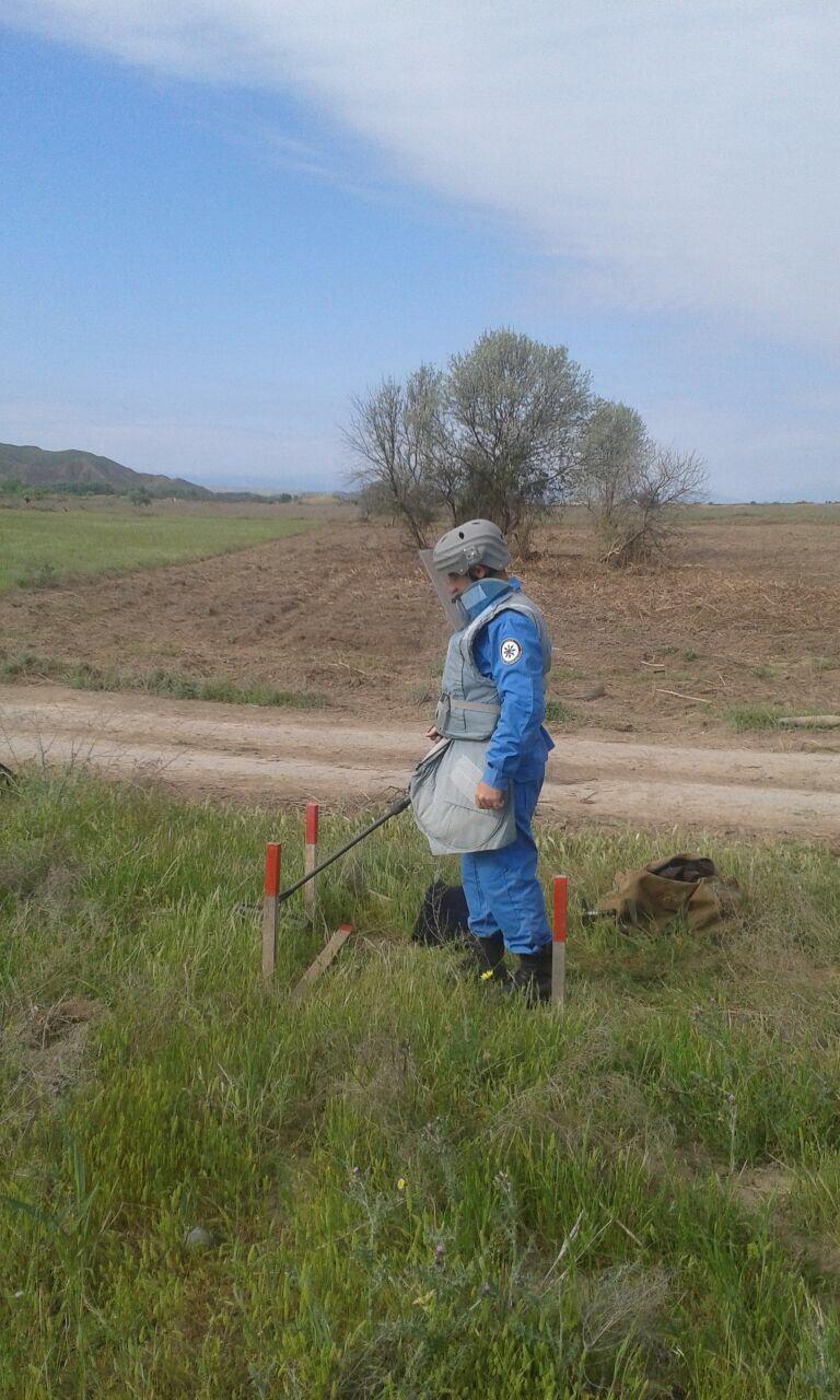 Cocuq Mərcanlıda top mərmisinin döyüş başlığı və piyada əleyhinə mina tapılıb