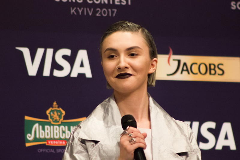 Диана Гаджиева провела первую репетицию на сцене "Евровидение"