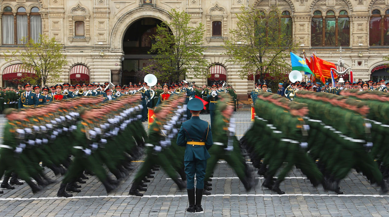 Moskvada hərbi parad keçirildi