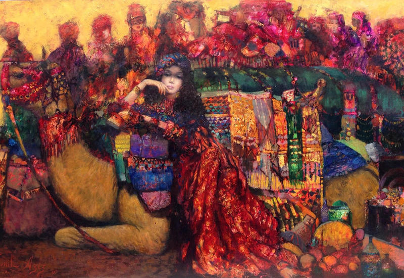 Художник Эмиль Азиз представил жителям Баку "Цветение"