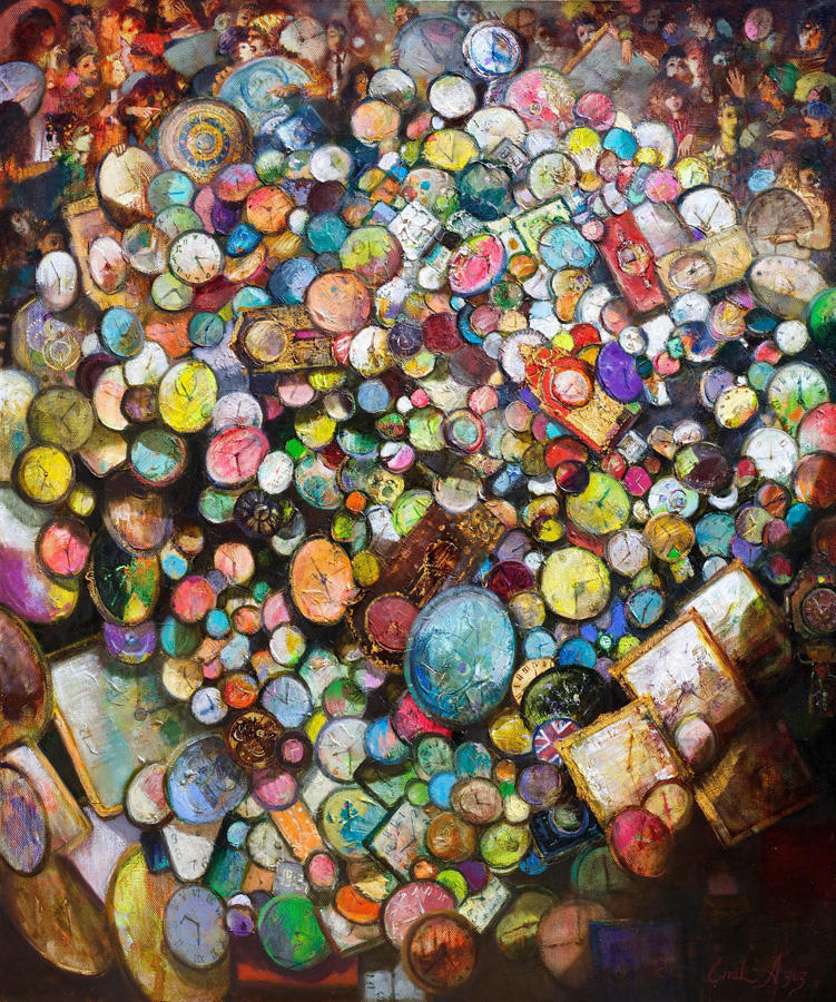 Художник Эмиль Азиз представил жителям Баку "Цветение"