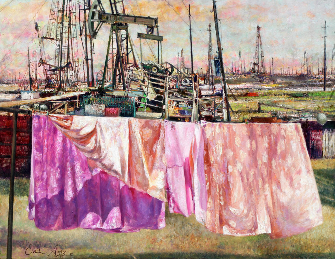 Художник Эмиль Азиз представил жителям Баку "Цветение"