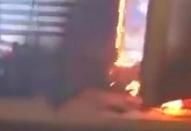 Блондинка не смогла отличить файер от фейерверка и спалила кухню