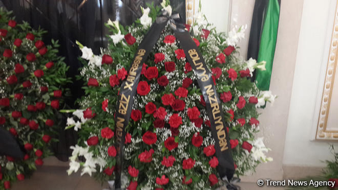 Министр энергетики Азербайджана Натиг Алиев похоронен в Аллее почетного захоронения