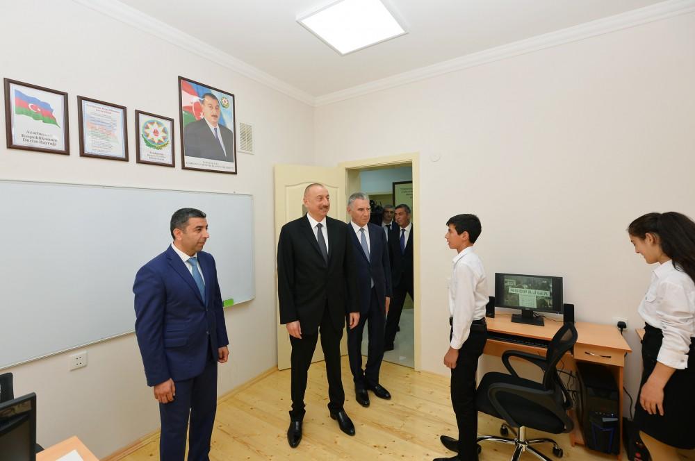 Президент Ильхам Алиев ознакомился с работами, проведенными в восстановленном селе Джоджуг Мерджанлы