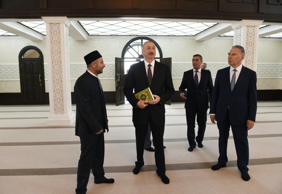 Президент Ильхам Алиев ознакомился с работами, проведенными в восстановленном селе Джоджуг Мерджанлы