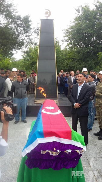 Азербайджанский шехид похоронен в Гусаре