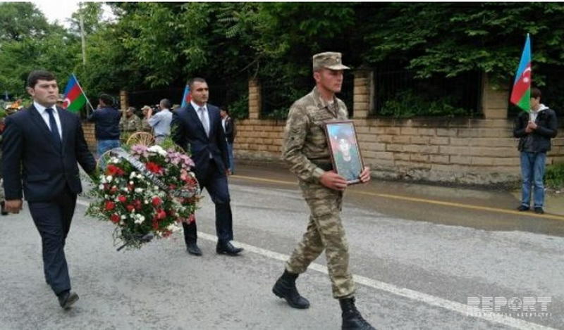 Азербайджанский шехид похоронен в Гусаре