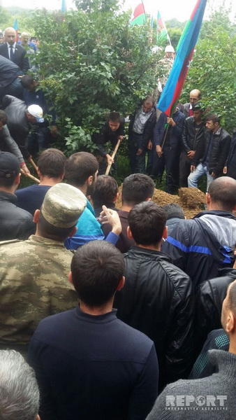 Азербайджанский шехид похоронен в Гусаре