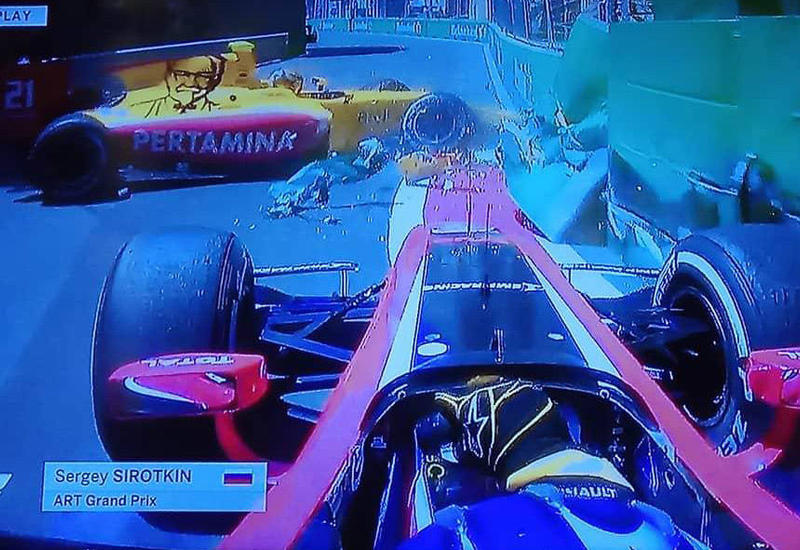 Bir neçə pilot Formula 2 yarışlarında qəza törətdi