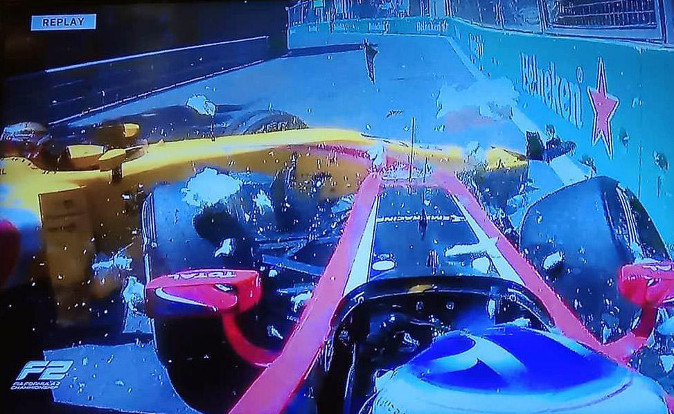 Bir neçə pilot Formula 2 yarışlarında qəza törətdi