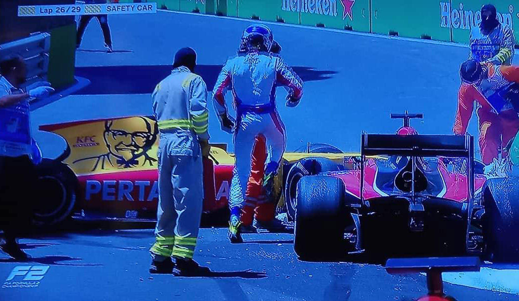 Bir neçə pilot Formula 2 yarışlarında qəza törətdi