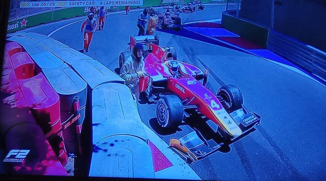 Bir neçə pilot Formula 2 yarışlarında qəza törətdi