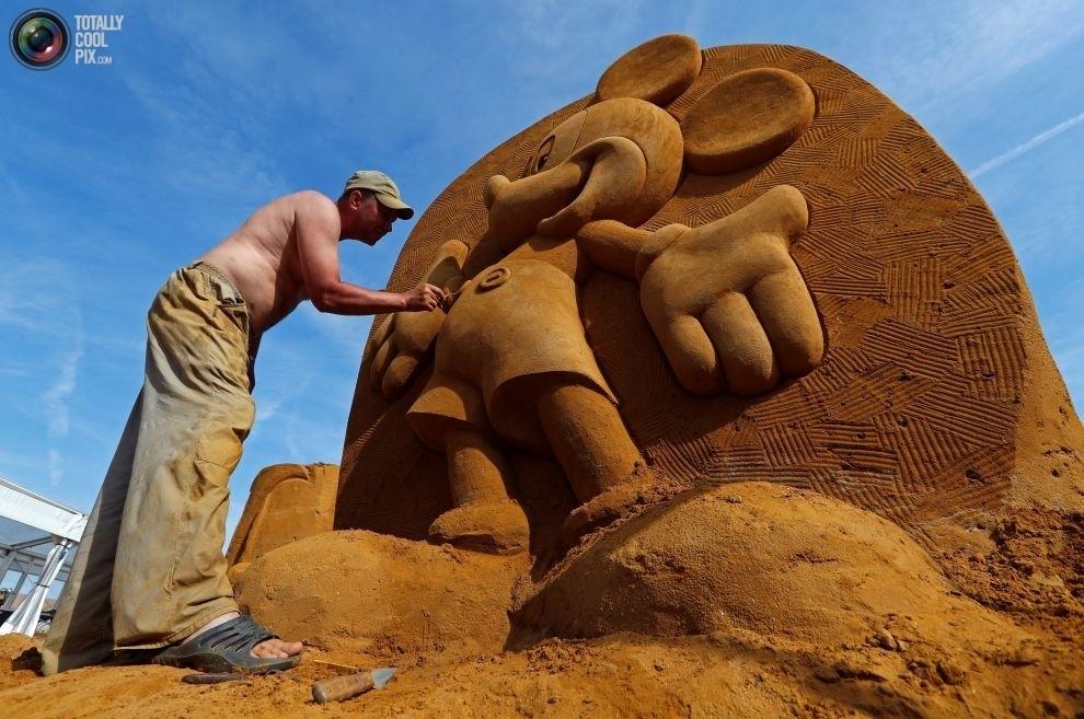 Фестиваль песчаных скульптур "Disney Sand Magic" в Бельгии