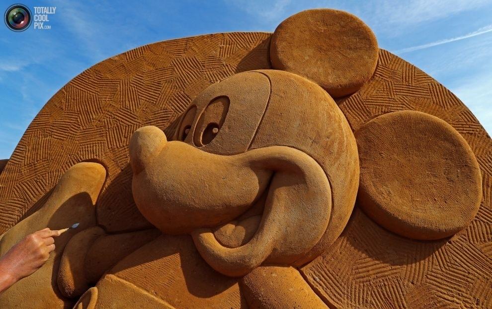Фестиваль песчаных скульптур "Disney Sand Magic" в Бельгии