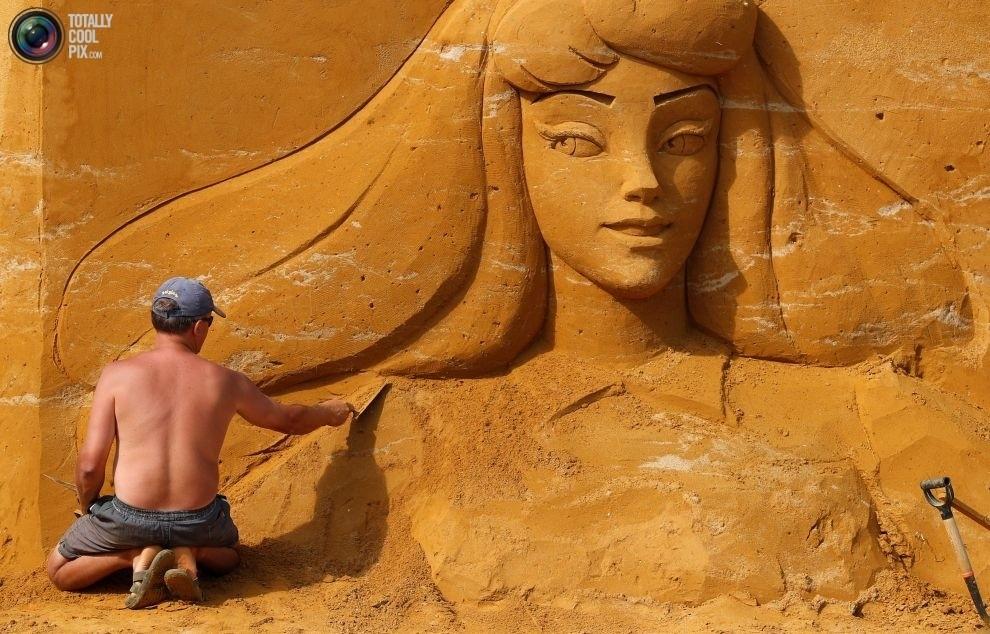 Фестиваль песчаных скульптур "Disney Sand Magic" в Бельгии