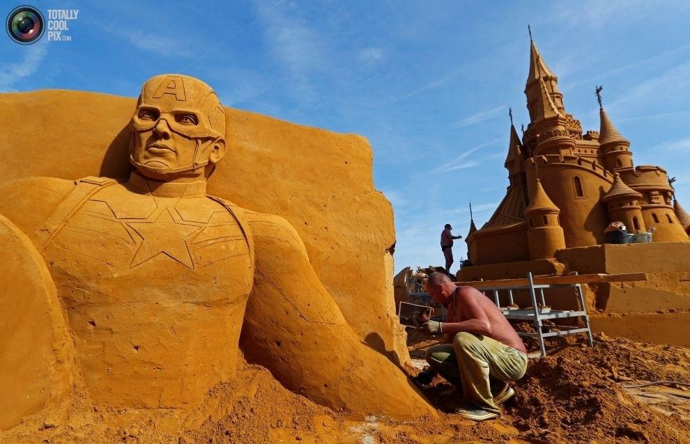 Фестиваль песчаных скульптур "Disney Sand Magic" в Бельгии