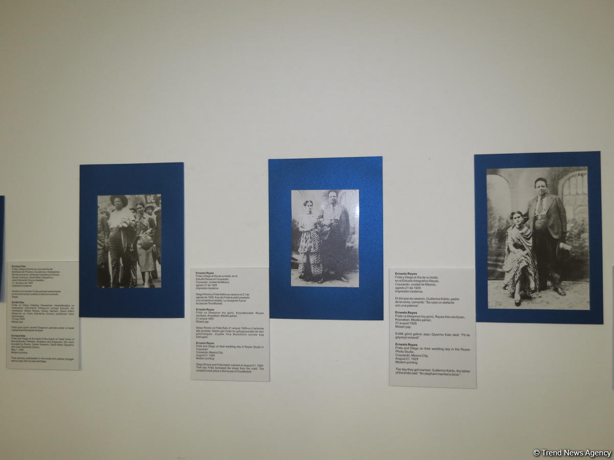 В Баку прошла фотовыставка, посвященная Фриде Кало и Диего Ривере