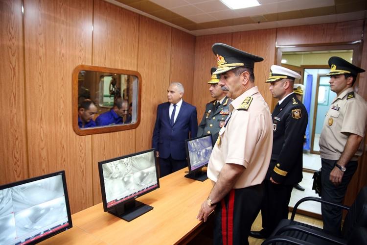 Закир Гасанов устроил проверку в Учебно-тренировочном комплексе ВМС Азербайджана