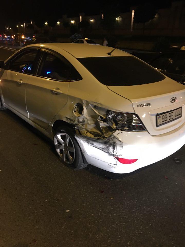 Paytaxtda film kimi qəza - 005 nömrəli "BMW" yolu kəsdi, 6 maşın toqquşdu