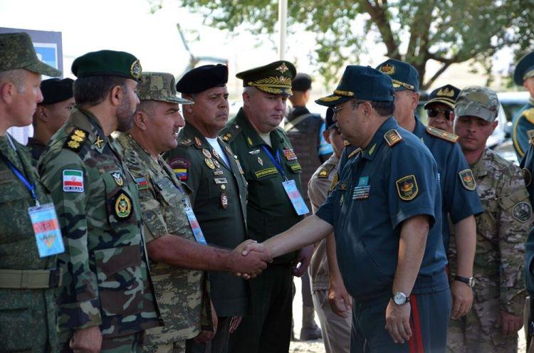 Азербайджанские снайперы на армейских играх в Казахстане