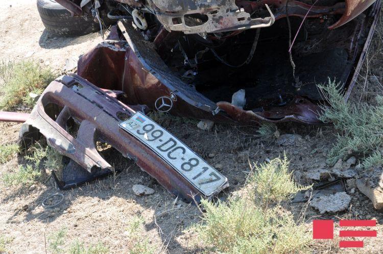 Hacıqabulda avtomobil aşdı: yaralılar var