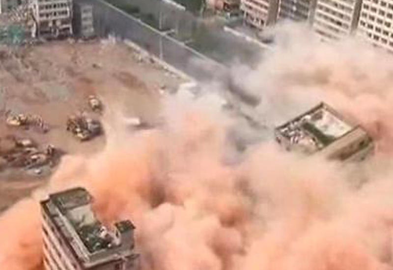 Опубликованы кадры сноса целого города в Китае