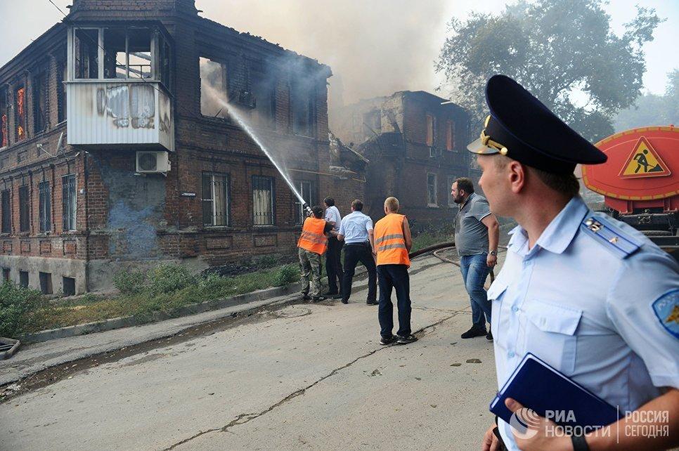 Местные власти сообщили подробности о пожаре в Ростове-на-Дону