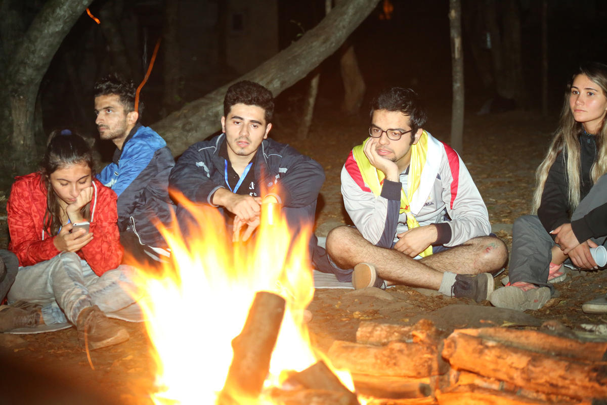 В Губе прошло факельное шествие