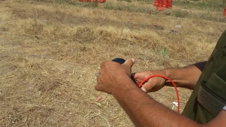 В Агдамском районе обнаружили противопехотную мину производства Армении