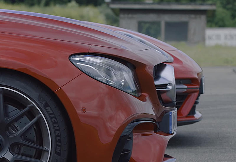 Гонка суперседанов Mercedes-AMG и Porsche