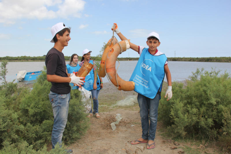 В Азербайджане прошла акция по очистке дельты реки Кура