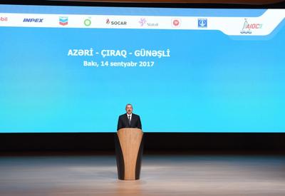 Президент Ильхам Алиев: Начинается новая эра разработки грандиозного нефтяного месторождения &quot;Азери-Чыраг-Гюнешли&quot;