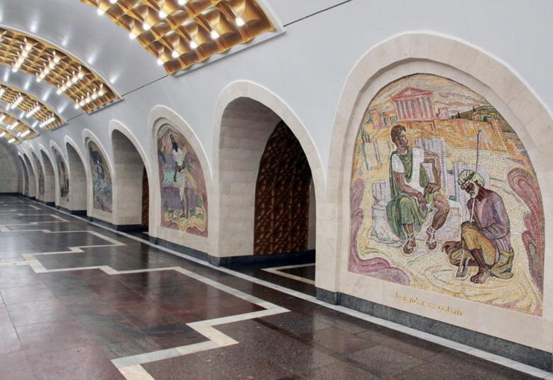 "Низами". Вот как выглядит самая красивая станция метро после ремонта